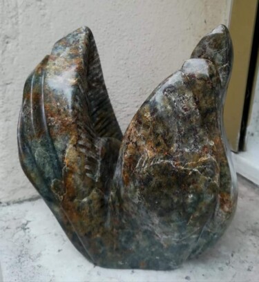 Sculpture titled "ECLOSION" by Severine Soulas, Original Artwork, Stone