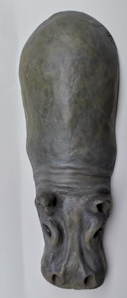 Escultura titulada "MR HIPPO" por Severine Soulas, Obra de arte original, Arcilla
