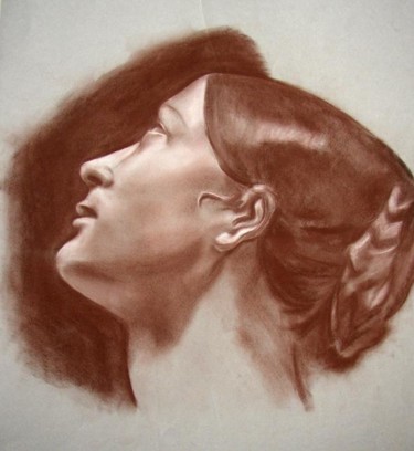 Artes digitais intitulada "Portrait de femme" por Moutcinelle, Obras de arte originais