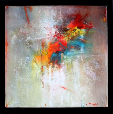 Painting titled "Rouge 5" by Severo Sanchez Alvarez (Severo), Original Artwork, Oil