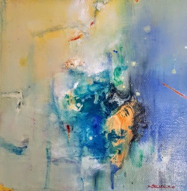 Painting titled "Azul" by Severo Sanchez Alvarez (Severo), Original Artwork, Oil