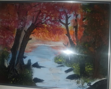 Peinture intitulée "Autums forest art" par S.As, Œuvre d'art originale