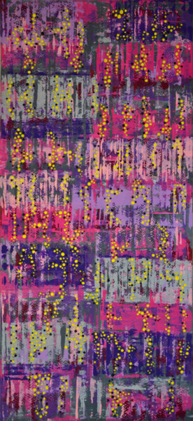 Malerei mit dem Titel "Colorful Spots (073)" von Sevil Ahmadian, Original-Kunstwerk, Acryl