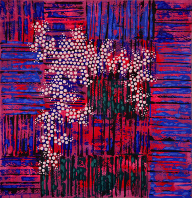 Malerei mit dem Titel "Colorful Spots (091)" von Sevil Ahmadian, Original-Kunstwerk, Acryl