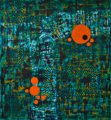 Peinture intitulée "Colorful Spots (115)" par Sevil Ahmadian, Œuvre d'art originale, Acrylique