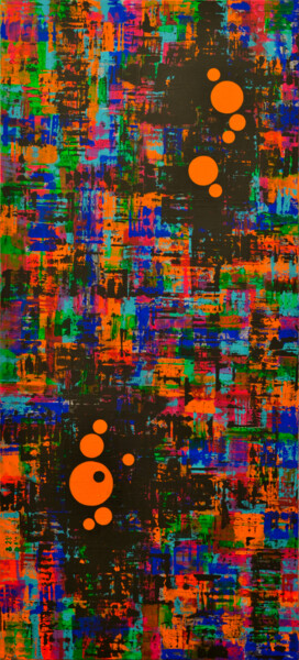 Peinture intitulée "Colorful Spots (121)" par Sevil Ahmadian, Œuvre d'art originale, Acrylique
