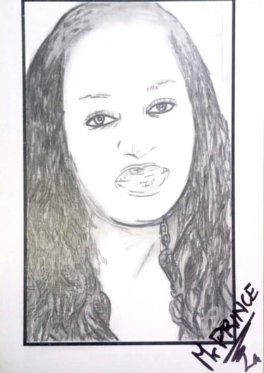 Drawing titled "ART100" by Sewa Situ Prince-Agbodjan, Original Artwork, Pencil