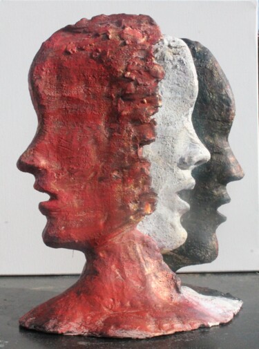 Sculpture titled "Alterego" by Seyhan Hanotte, Original Artwork, Clay