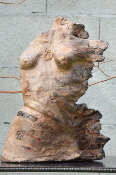 Sculpture intitulée "Mithra" par Seyhan Hanotte, Œuvre d'art originale, Argile