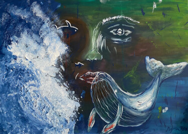 "Karasal Nefes" başlıklı Tablo Şeyma Bora tarafından, Orijinal sanat, Akrilik