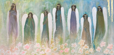 Malerei mit dem Titel "Angel" von Şeyma Bora, Original-Kunstwerk, Acryl