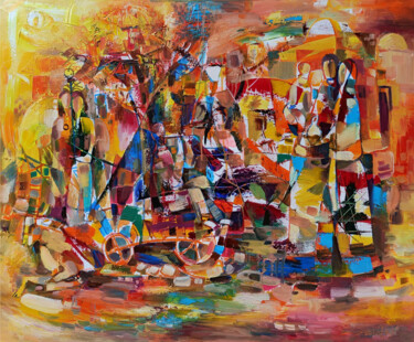 Картина под названием "Nostalgia (65X80CM,…" - Seyran, Подлинное произведение искусства, Масло Установлен на Деревянная рама…