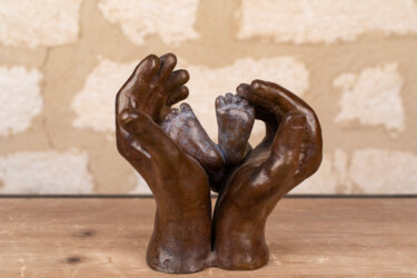 Sculpture titled "La Naissance" by Seys Sculpture, Original Artwork, Bronze