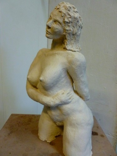 Sculpture intitulée "Femme" par Stephane Flouriot, Œuvre d'art originale, Terre cuite