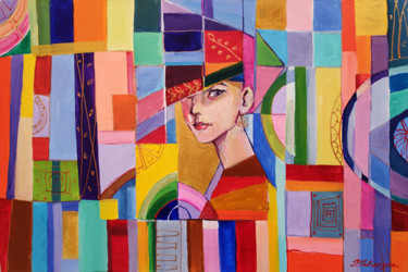Картина под названием "Portrait #2" - Sona Petrosyan, Подлинное произведение искусства, Акрил