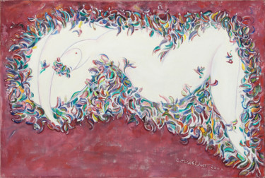 Картина под названием "Triptych Entering t…" - Svetlana Golovina, Подлинное произведение искусства, Масло