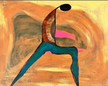 Peinture intitulée "Big strides forward…" par Sha Kama, Œuvre d'art originale, Acrylique