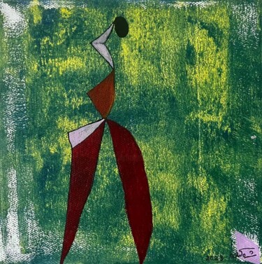 Painting titled "Arturo Vidal" by Sha Kama, Original Artwork, Acrylic
