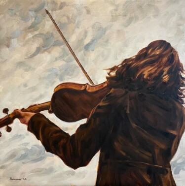 Pintura intitulada "Symphony" por Alena Shaburdina, Obras de arte originais, Óleo Montado em Armação em madeira