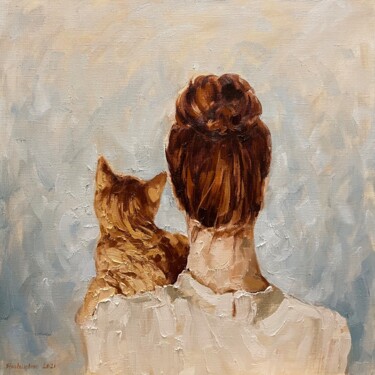 Painting titled "Redheads" by Alena Shaburdina, Original Artwork, Oil