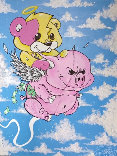 Cash Money Pintura titulada "Cash Money" por Shadee K, Obra de arte original, Acrílico