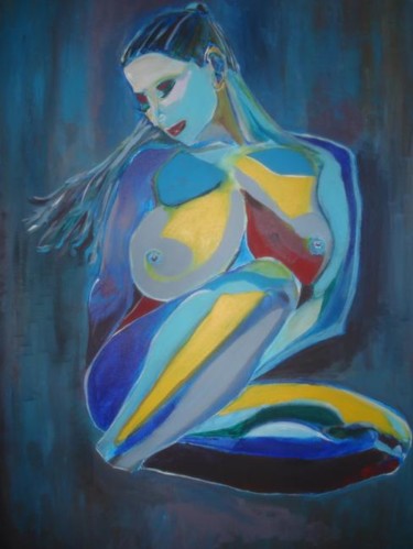 Painting titled "STILL GOT THE BLUES…" by Shadon Bindraban, Original Artwork