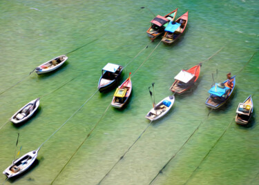 Fotografia intitolato "Barcos na Mare Cheia" da Shaffer, Opera d'arte originale, Fotografia digitale
