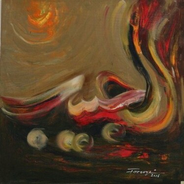 Peinture intitulée "Al-Habib" par Shafique Farooqi, Œuvre d'art originale, Huile