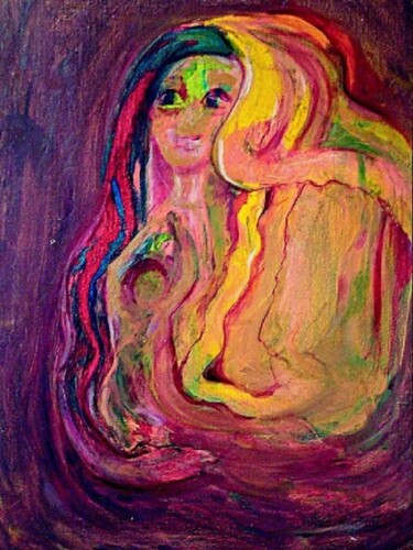Painting titled "symbolic Art 006" by Shafique Farooqi, Original Artwork, Oil