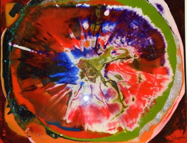 Peinture intitulée "Color-explosion- 92…" par Shagmac, Œuvre d'art originale, Autre