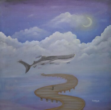 Картина под названием "Infinite Dreams" - Shaheera Sandhu, Подлинное произведение искусства, Масло