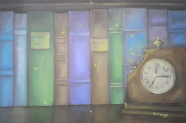 Malerei mit dem Titel "Ever Changing Times" von Shaheera Sandhu, Original-Kunstwerk, Öl