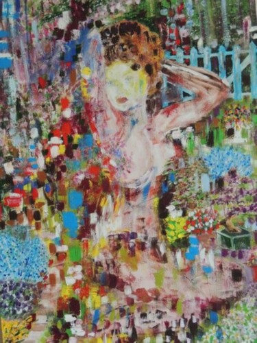 Картина под названием "Fantasy" - Shahid Zuberi, Подлинное произведение искусства, Акрил