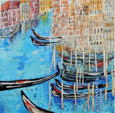 Pittura intitolato "Venice" da Shahid Zuberi, Opera d'arte originale, Acrilico