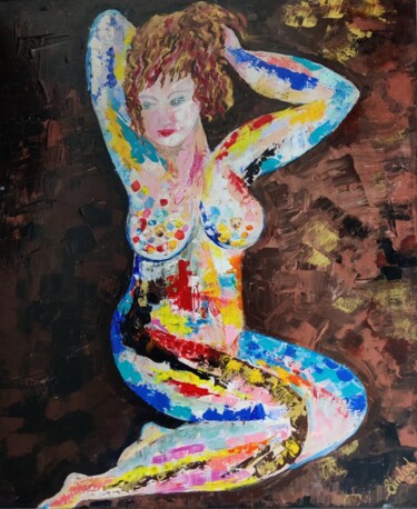 Картина под названием "Ecstasy" - Shahid Zuberi, Подлинное произведение искусства, Акрил