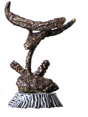 Sculpture intitulée "Horned" par Shahriar Aghakhani, Œuvre d'art originale, Plastique