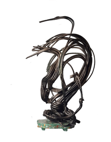 Скульптура под названием "Bird of Paradise" - Shahriar Aghakhani, Подлинное произведение искусства, Пластмасса