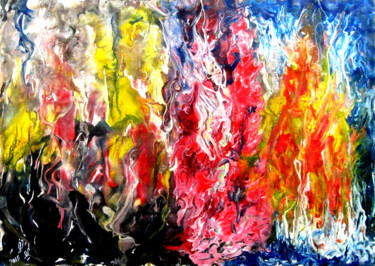 Arts numériques intitulée "Abstract No. 454-1" par Shahriar Aghakhani, Œuvre d'art originale, Peinture numérique