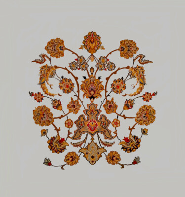 Grafika cyfrowa / sztuka generowana cyfrowo zatytułowany „Floral No. 170” autorstwa Shahriar Aghakhani, Oryginalna praca, Ma…