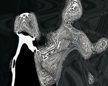 Digital Arts titled "Digital Abstract No…" by Shahriar Aghakhani, Original Artwork, Digital Painting