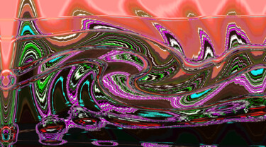 Arte digital titulada "Digital Abstract No…" por Shahriar Aghakhani, Obra de arte original, Pintura Digital