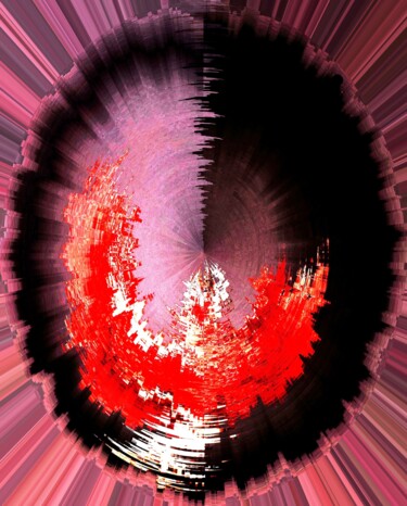 Digital Arts titled "Digital Abstract No…" by Shahriar Aghakhani, Original Artwork, Digital Painting