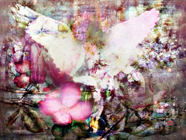 Digitale Kunst mit dem Titel "Flowers From Heaven" von Shakti Ferguson, Original-Kunstwerk, Digitale Malerei