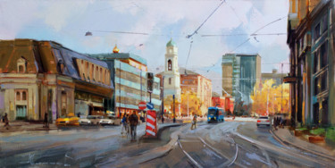 Malarstwo zatytułowany „«Сентябрь - кутюрье…” autorstwa Shalaev Alexey, Oryginalna praca, Olej