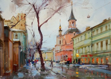 Pintura intitulada "The November Thaw.…" por Shalaev Alexey, Obras de arte originais