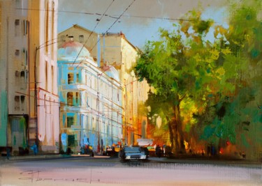 Картина под названием "Tverskoy Boulevard.…" - Shalaev Alexey, Подлинное произведение искусства