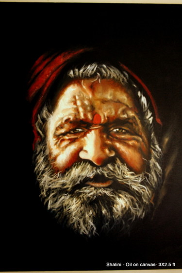 Painting titled "saint-1.jpg" by Shalini Jha, Original Artwork