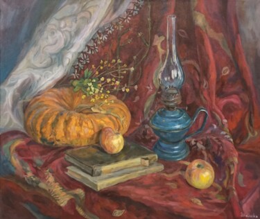 Peinture intitulée "Oil painting. Rusti…" par Shalo"De Sagatel, Œuvre d'art originale, Huile Monté sur Châssis en bois