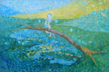 제목이 "Дух леса над озером…"인 미술작품 Shalo"De Sagatel로, 원작, 기름