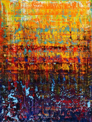 Painting titled "Bright abstraction…" by Shamanov Vadim, Original Artwork, Oil